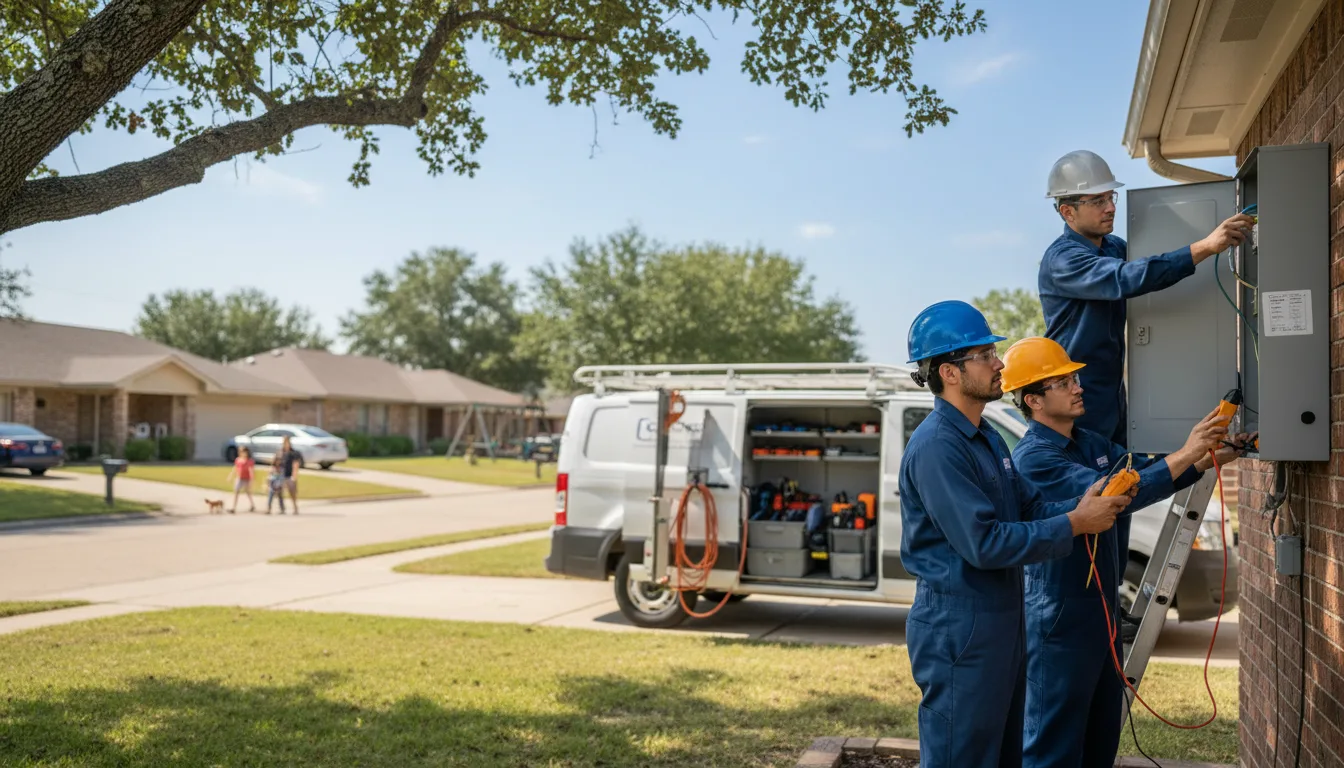 Certified electrician providing emergency electrical services in Keatchie, LA